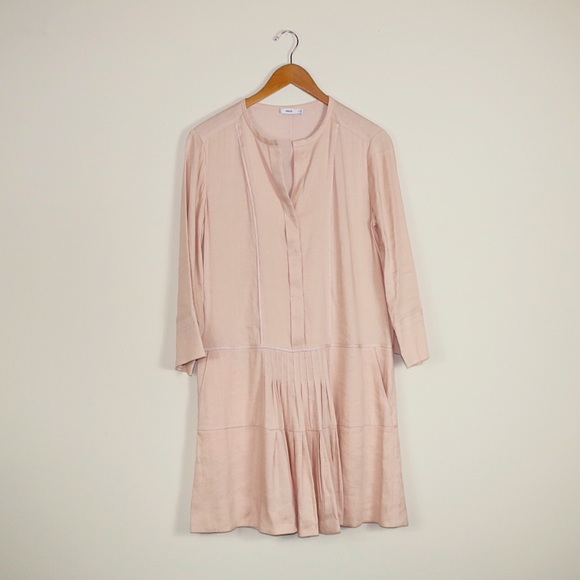 Vince Pleated Drop Waist Dress - Picture 4 of 8